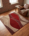 Autumn Meadow Collection Area Rug -  Emberglow Square Multi  lifestyle 67