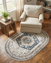 Cambridge Classics Collection Area Rug -  Pembroke (Cream) Oval Cream  lifestyle 35