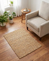 Woven Seaside Jute Collection Area Rug - Savannah (Natural) Rectangle Natural  lifestyle 33