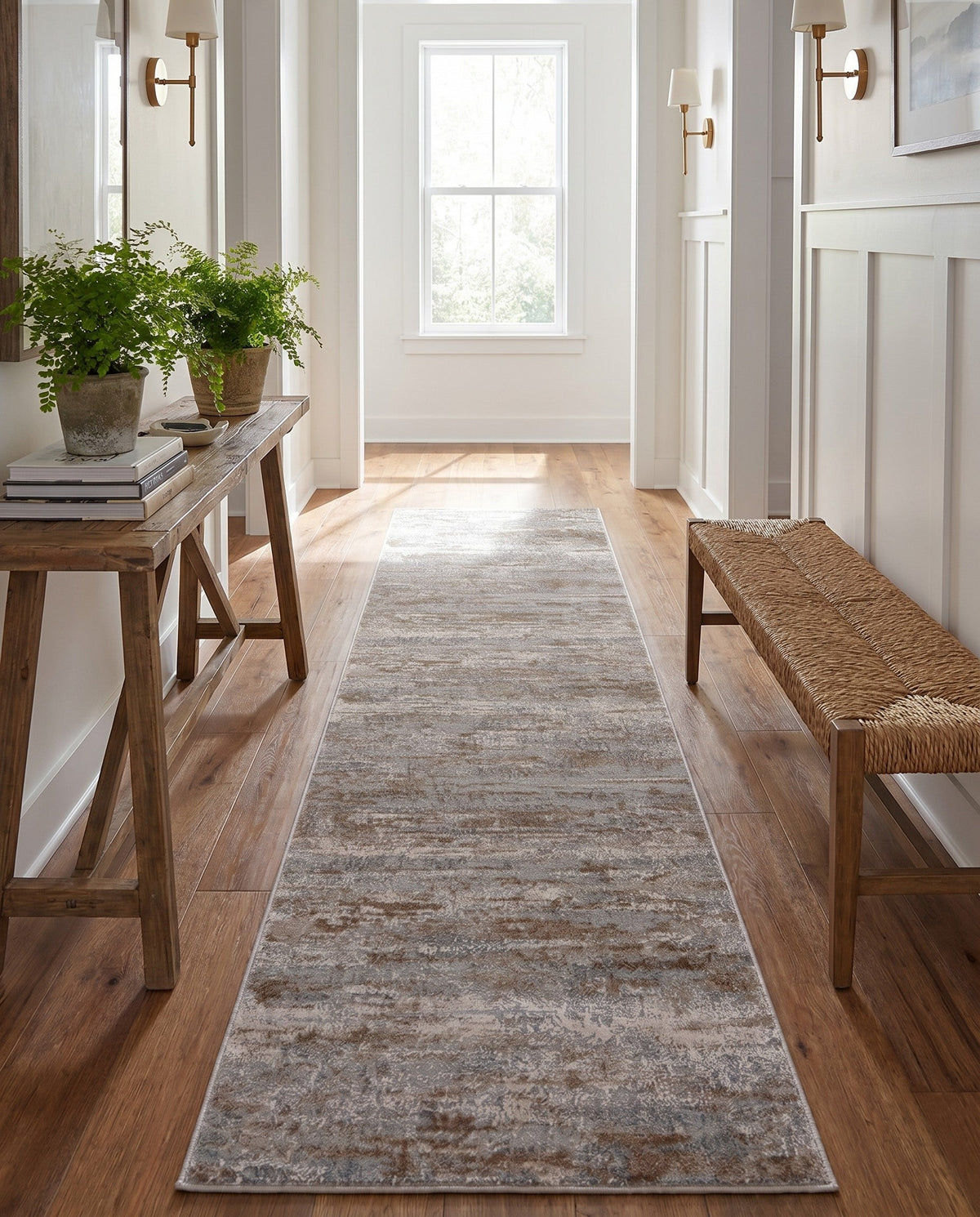 Aegean Elegance Collection Area Rug - Mesa Runner Beige  lifestyle 100