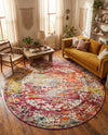 Georgetown Rugs Collection Area Rug - Dupont (Multi) Round Multi  lifestyle 70