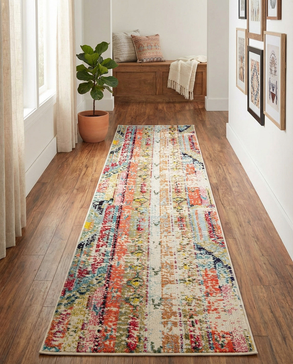 Sedona Vista Collection Area Rug -  Cholla Runner Multi  lifestyle 117