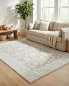 Savannah Elegance Collection Area Rug - Augusta (Light Gray) Rectangle Light Gray  lifestyle 14