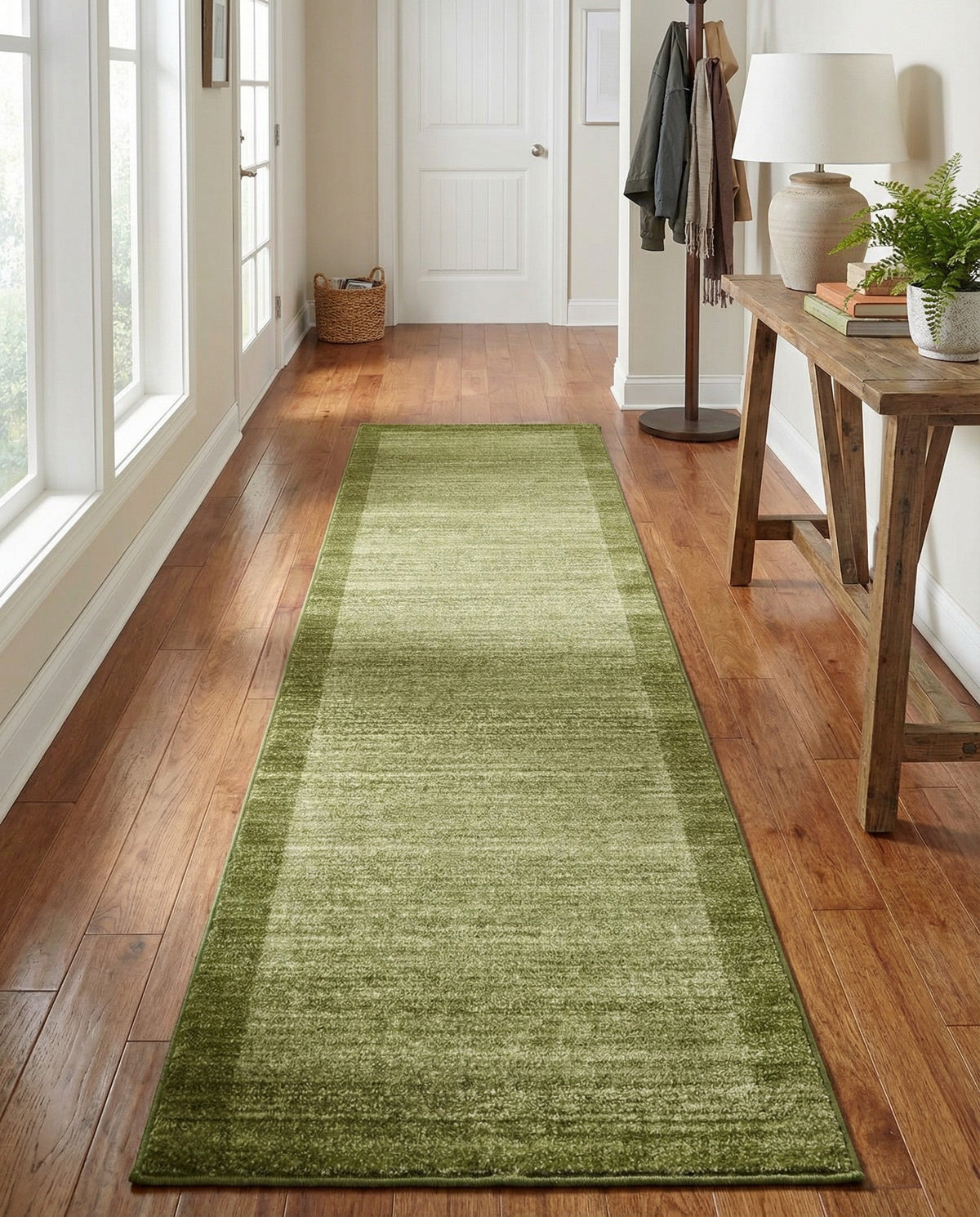 Studio Haven Collection Area Rug -  Conservatory (Light Green) Runner Light Green  lifestyle 56