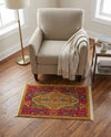 Persian Elegance Collection Area Rug -  Golestan Rectangle Tan  lifestyle 59