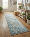 Arcadia Rugs Collection Area Rug -  Atlantis (Gray and Blue) Runner Gray and Blue  lifestyle 86