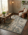Gobi Sands Collection Area Rug - Dunhuang Rectangle Gray  lifestyle 28