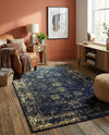 Riviera Elegance Collection Area Rug - Antibes (Navy Blue) Rectangle Navy Blue  lifestyle 15