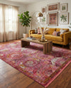 Caribbean Breeze Collection Area Rug -  Lucia Rectangle Pink  lifestyle 36