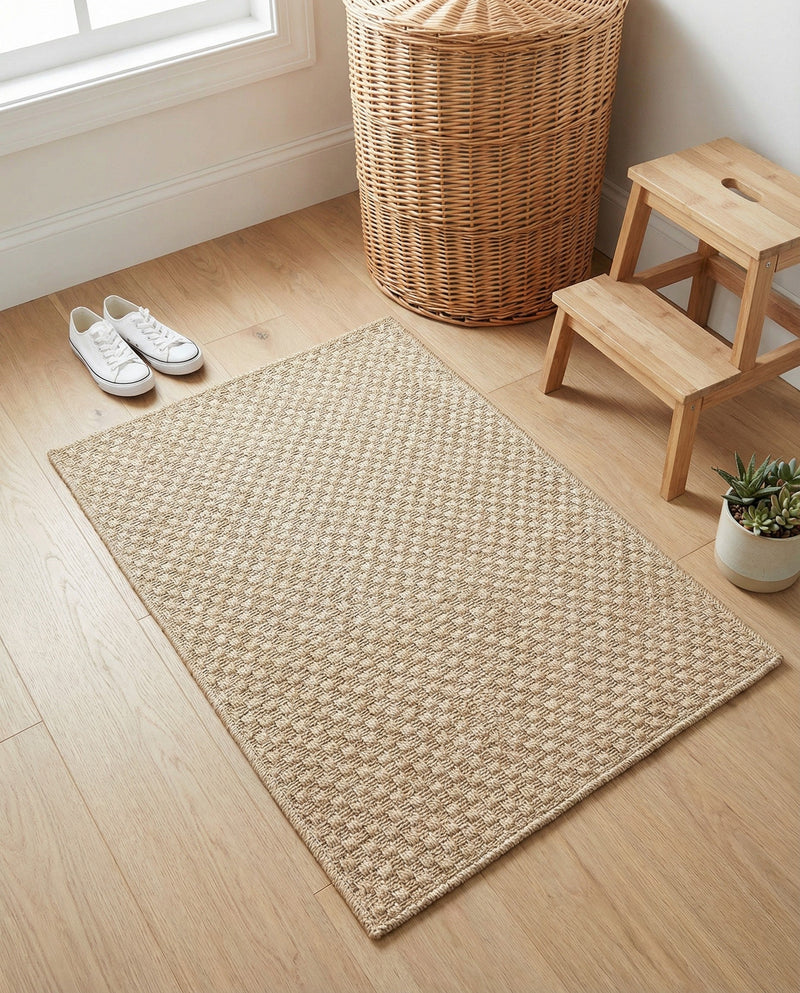 Sahara Sands Collection Area Rug -  Rosetta Rectangle Natural  lifestyle 6