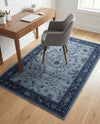 Horizon Collection Area Rug -  Apex (Blue) Rectangle Blue  lifestyle 15