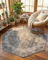 Caribbean Breeze Collection Area Rug -  Utila Octagon Fume Gray  lifestyle 74