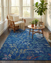 Meadow Breeze Collection Area Rug -  Sunbeam Rectangle Blue  lifestyle 33