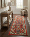 Isfahan Elegance Collection Area Rug - Naghsh-e Jahan (Terracotta) Runner Terracotta  lifestyle 53