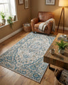 Seville Stripes Collection Area Rug - Cadiz (Light Gray) Rectangle Light Gray  lifestyle 9