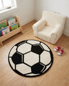 Whimsy Wonders Wool Collection Area Rug -  Volcano Round Black and White  lifestyle 9