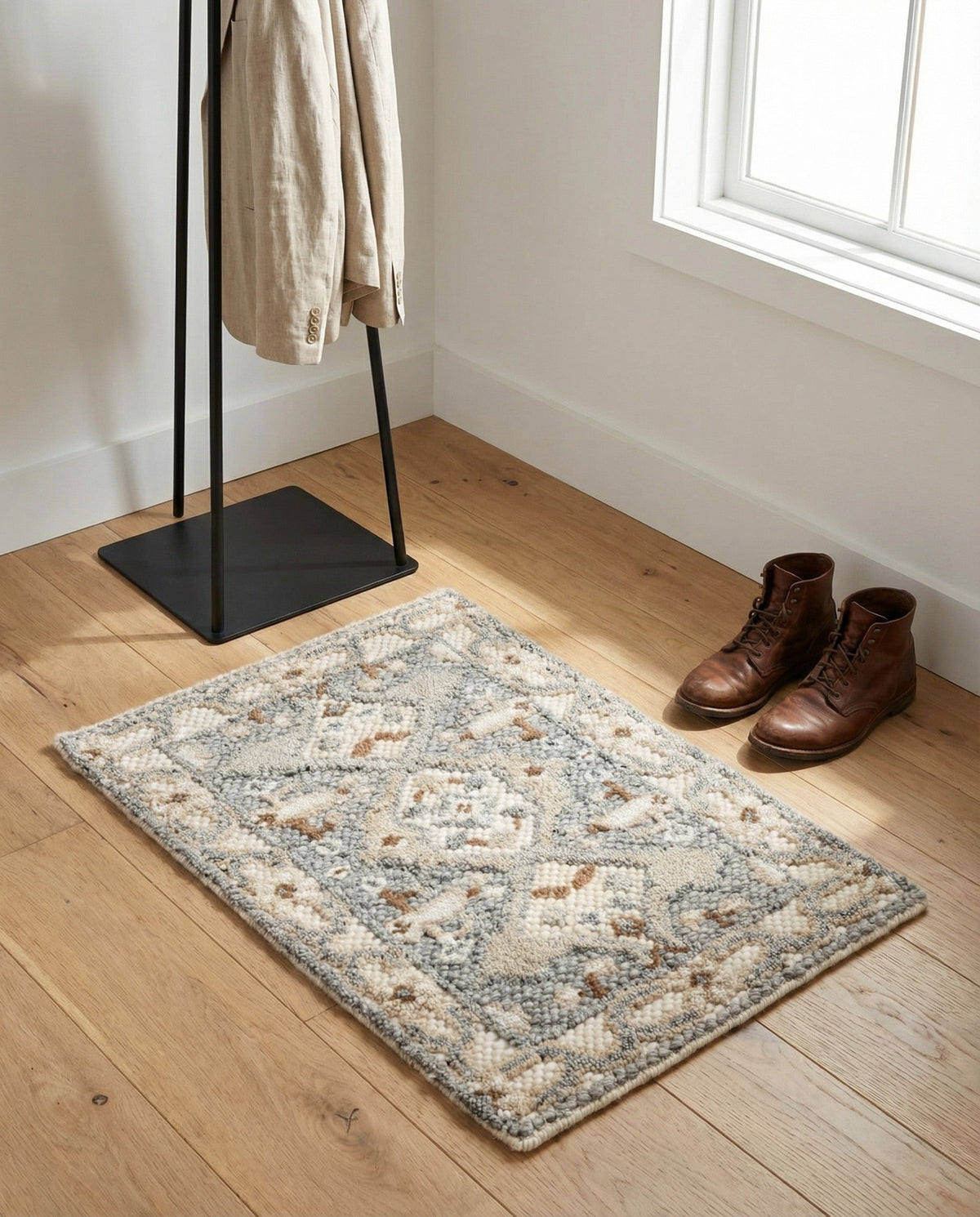 Byzantine Heritage Collection Area Rug - Istanbul Rectangle Antique Gray  lifestyle 16