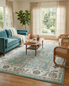 Adriana Terrace Collection Area Rug -  Positano (Aqua) Rectangle Aqua  lifestyle 9