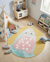 Wonder Tykes Collection Area Rug -  Whimsical Round Yellow  lifestyle 40