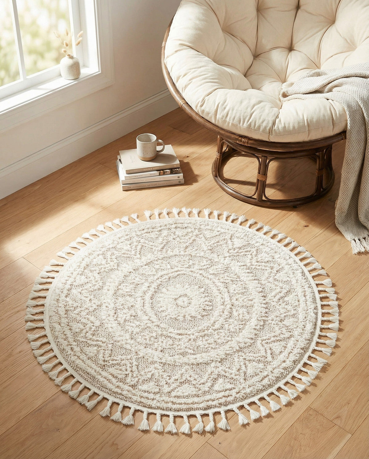 Sahara Chic Collection Area Rug -  Tangier Round   lifestyle 213