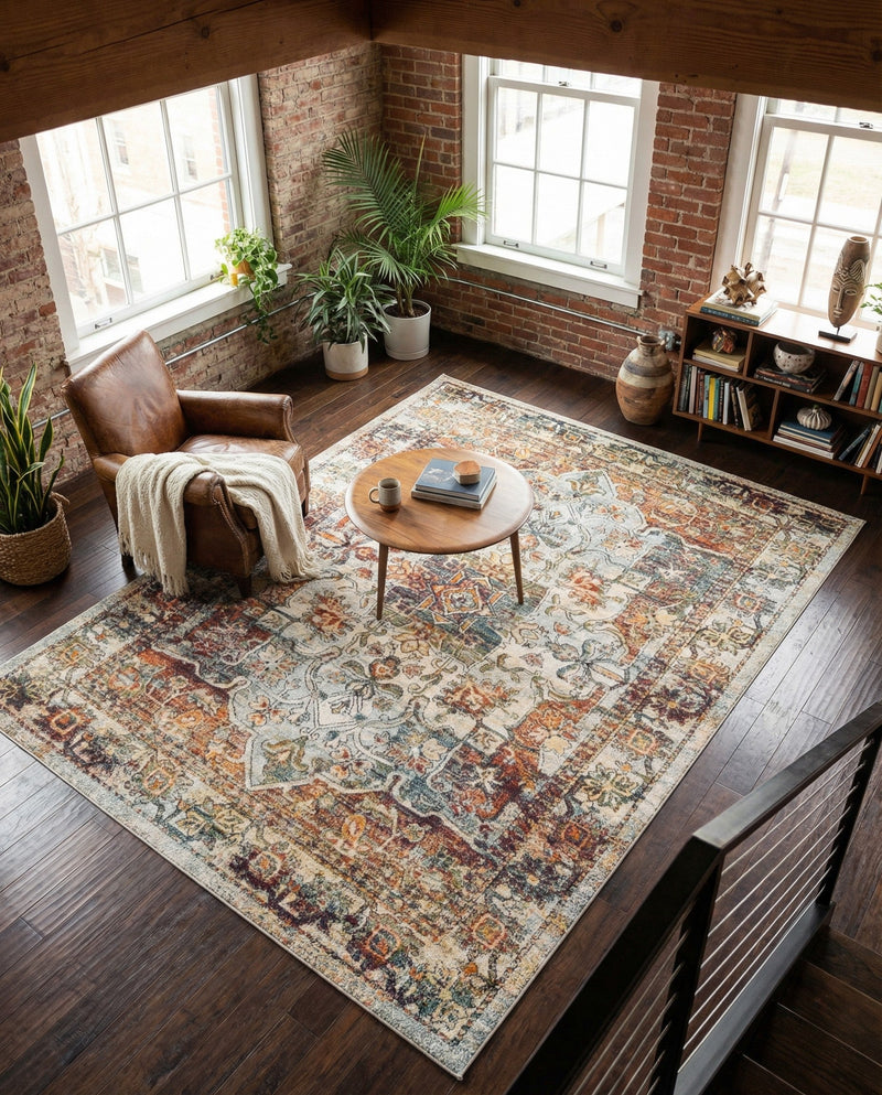 Savannah Soiree Collection Area Rug -  Everglade (Ivory) Rectangle Ivory  lifestyle 13
