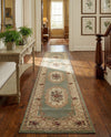 Versailles Elegance Collection Area Rug -  Louveciennes (Green) Runner Green  lifestyle 48