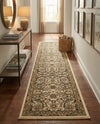 Tabriz Tapestry Collection Area Rug - Sahand (Ivory) Runner Ivory  lifestyle 39