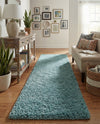 Alpine Plush Collection Area Rug -  Cortina (Aqua) Runner Aqua  lifestyle 74