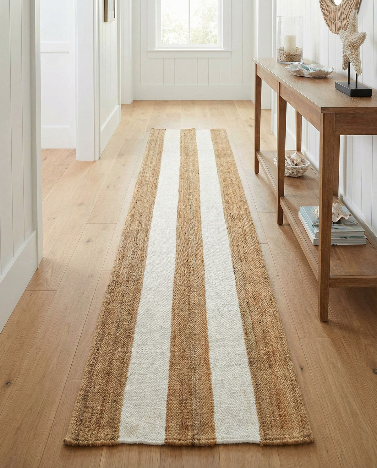 Martha's Vineyard Blueprints Collection Area Rug - Edgartown Runner Tan Sand  lifestyle 160