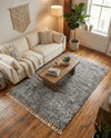 Cozy Cove Shag Collection Area Rug -  Harbor Rectangle Gray  lifestyle 55