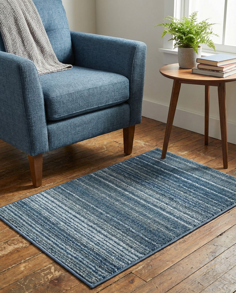Jewel Oasis Collection Area Rug - Sapphire (Blue) Rectangle Blue  lifestyle 8