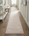 Dover Terrace Collection Area Rug -  Lagoon (Pink) Runner Pink  lifestyle 48