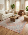 Savannah Series Collection Area Rug - Charleston (Powder Pink) Rectangle Powder Pink  lifestyle 10