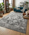 Riviera Elegance Collection Area Rug -  Menton (Gray) Rectangle Gray  lifestyle 26