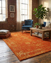 Riviera Elegance Collection Area Rug - Antibes (Orange) Rectangle Orange  lifestyle 12