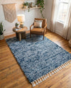 Cozy Cove Shag Collection Area Rug -  Harbor Rectangle Blue  lifestyle 39