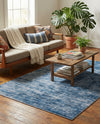Sahara Essence Collection Area Rug - Oasis (Blue) Rectangle Blue  lifestyle 5