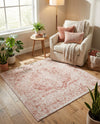 Cambridge Classics Collection Area Rug -  Magdalene (Pink) Square Pink  lifestyle 69