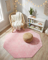 Trellis Mosaic Collection Area Rug - Arborville (Light Pink) Octagon Light Pink  lifestyle 72