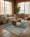 Copenhagen Comfort Collection Area Rug -  Odense Rectangle Blue  lifestyle 16
