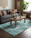 Riviera Elegance Collection Area Rug -  Monaco (Turquoise) Rectangle Turquoise  lifestyle 3