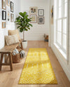 Marrakesh Lattice Collection Area Rug - Casablanca (Yellow) Runner Yellow  lifestyle 58