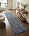 Berkshire Estate Collection Area Rug - Windsor (Blueberry) Runner Blueberry  lifestyle 62