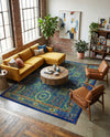 Caribbean Cove Collection Area Rug -  Grenada Rectangle Navy Blue  lifestyle 19