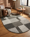 Autumn Meadow Collection Area Rug -  Sycamoreside (Gray) Oval Gray  lifestyle 63