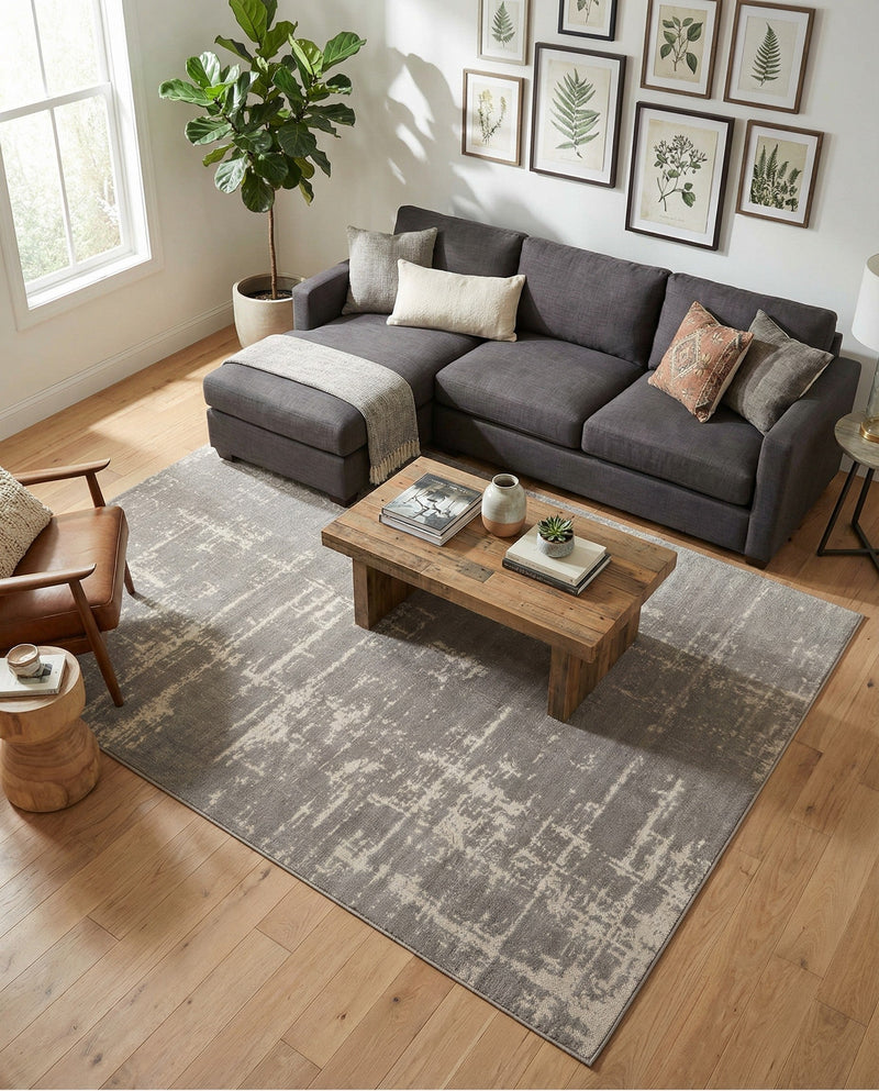 Seville Elegance Collection Area Rug -  Cadiz Rectangle Gray  lifestyle 20