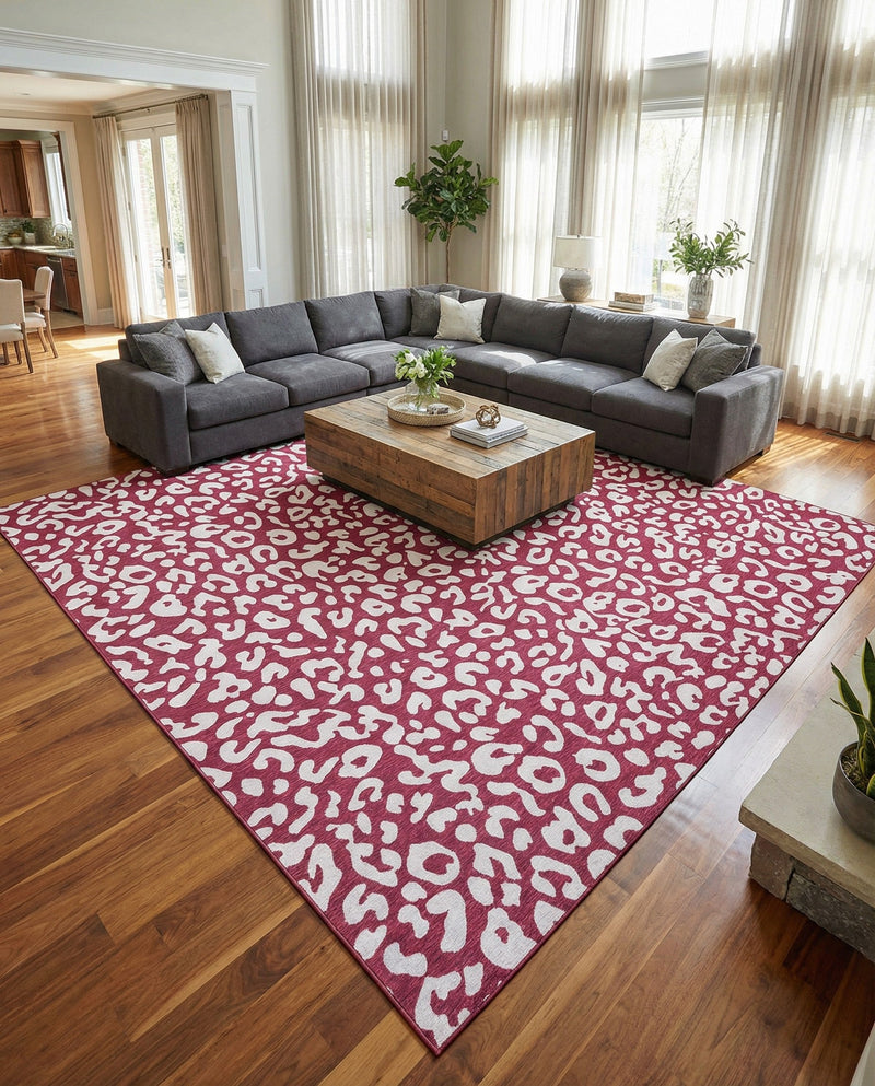 Savannah Escape Collection Area Rug -  Amazon (Magenta) Square Magenta  lifestyle 48