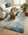 Colorburst Oasis Collection Area Rug -  Tropic Rectangle Blue  lifestyle 26