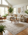 Horizon Collection Area Rug -  Meridian Rectangle Ivory  lifestyle 8