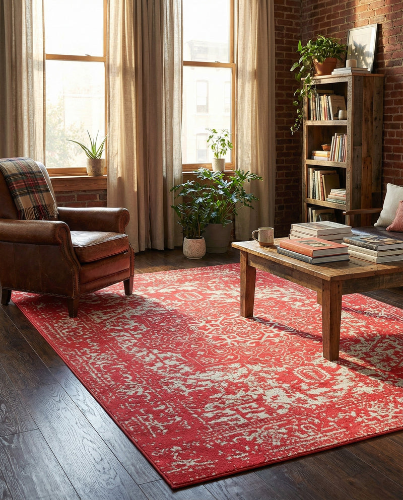 Georgetown Rugs Collection Area Rug - Dupont (Pink) Rectangle Pink  lifestyle 3